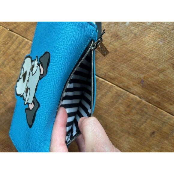 Marc Tetro - Blue Schnauzer dog - Wallet - NWT clutch - Picture 6 of 9